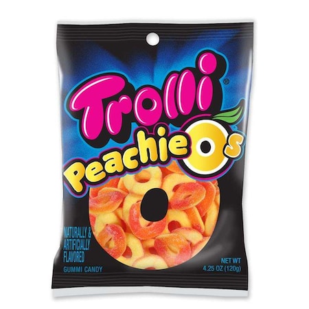 Trolli Trolli Peachie O's 4.25 oz. Peg Bag, PK12 2539